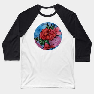 Ink Flower Bouquet Baseball T-Shirt